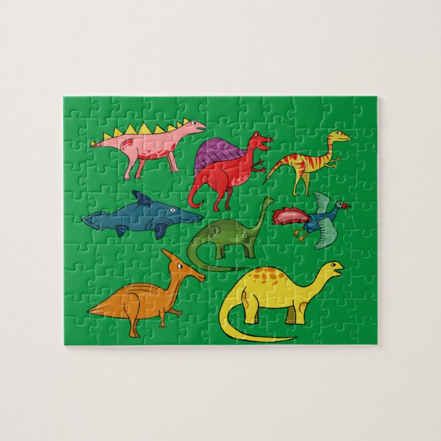 Quebra-cabeça de chão para crianças Dinossauros (Horizontal)