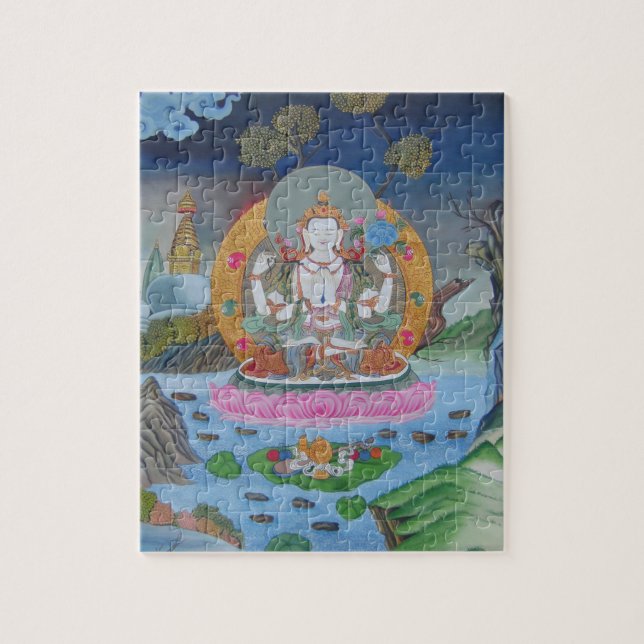 Quebra-cabeça de Chenrezig (Vertical)