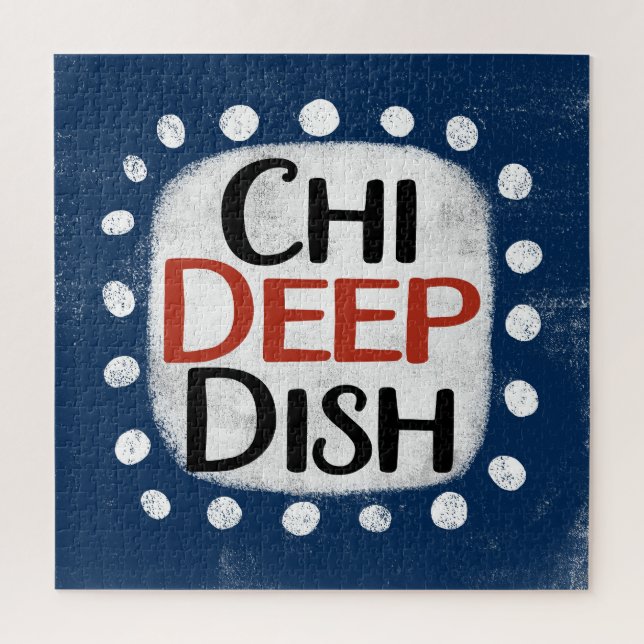 Quebra-cabeça de Chicago Deep Dish (Vertical)