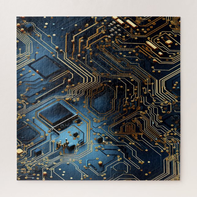 Quebra-cabeça de circuito eletrônico (Vertical)