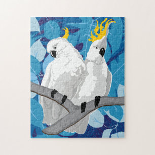 Quebra-cabeça de Cockatoo 11x14 para Pessoas cega
