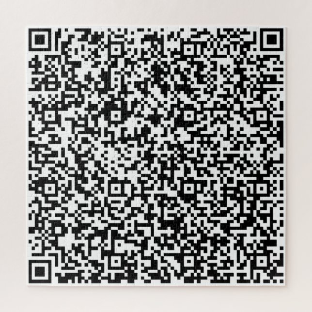 Quebra-cabeça de Código QR - Moderno Personalizado (Vertical)