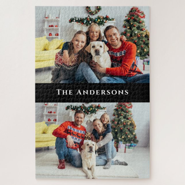 Quebra-cabeça de Colagem de Fotografias da Família (Vertical)