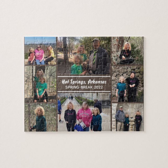 Quebra-cabeça de Colagem de Fotos Trip da Família (Horizontal)