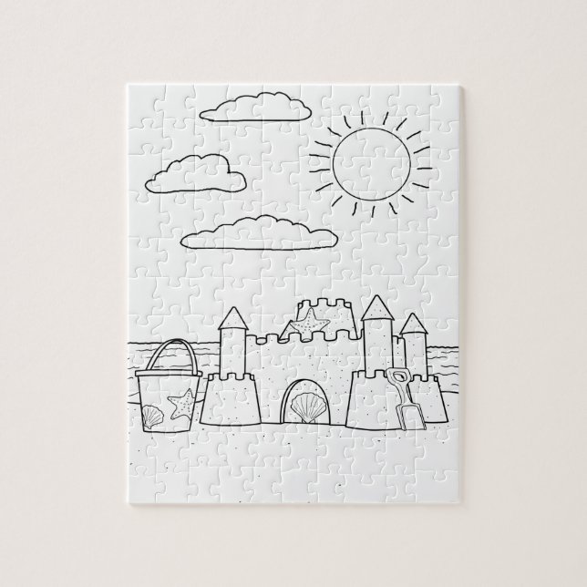 Quebra-cabeça de Coloração de Sandcastle (Vertical)