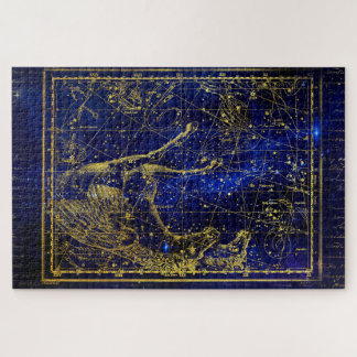 quebra-cabeça de constelação de cavalos e golfinho