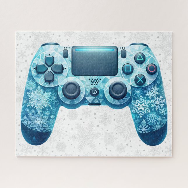 Quebra-cabeça de controladora de jogos de inverno (Horizontal)