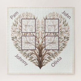 Quebra-cabeça de Coração Fotográfica Adicionar Qua