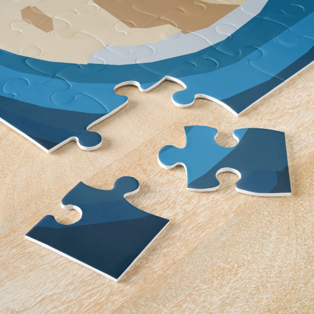 Quebra-cabeça de Corte de Praia (Lateral)