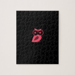 Quebra-cabeça de Coruja Rosa