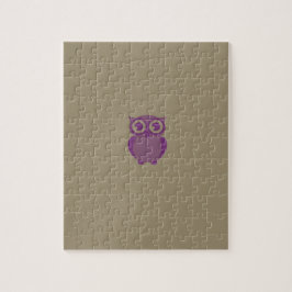 Quebra-cabeça de Coruja Roxa