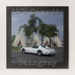 Quebra-cabeça de Corvette Stingray 1975 ao quadra