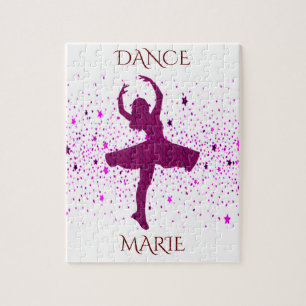 quebra-cabeça de dança para meninas. Nome person