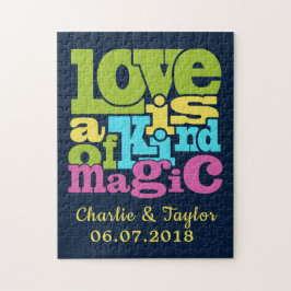 Quebra-cabeça de data e nomes personalizados do Am