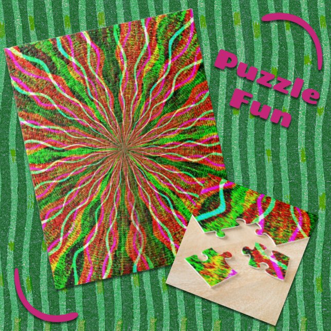 Quebra-cabeça de Desafio de Burst Colorida (Criador carregado)