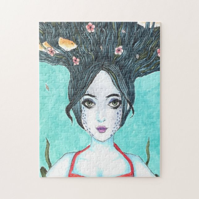 Quebra-cabeça de Desenho Copic Koi (Vertical)
