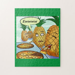 Quebra-cabeça de desenho engraçado de Pizza de Aba