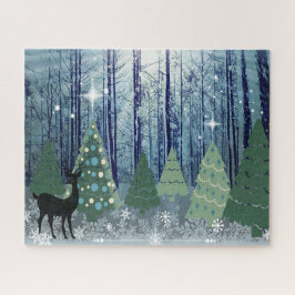 Quebra-cabeça de Design de Natal na Floresta