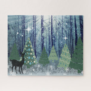 Quebra-cabeça de Design de Natal na Floresta