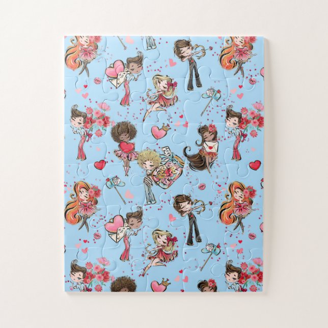 Quebra-cabeça de Dia do namorados (Vertical)