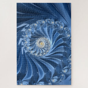 quebra-cabeça de diamantes azuis