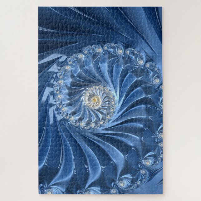 quebra-cabeça de diamantes azuis (Vertical)