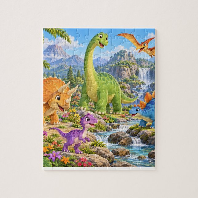 quebra-cabeça de dinossauro  (Vertical)