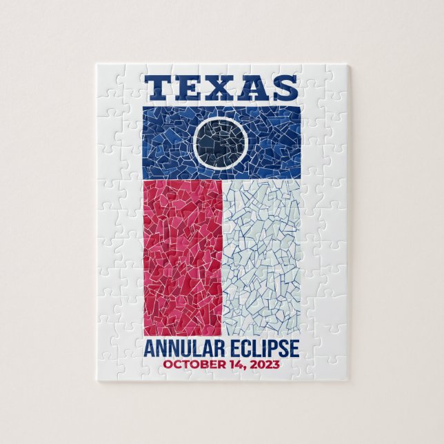 Quebra-cabeça de Eclipse Annular do Texas (Vertical)