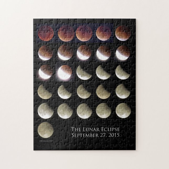 Quebra-cabeça de Eclipse Lunar (Vertical)