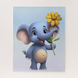 Quebra-cabeça de Elefante de Desenho Animado Fanta