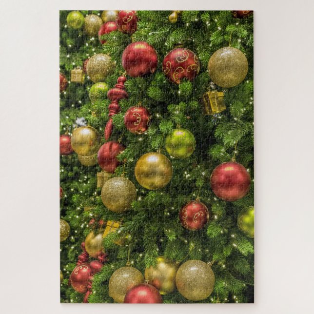 quebra-cabeça de enfeites de natal decor (Vertical)