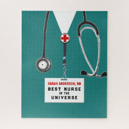 Quebra-cabeça de Enfermeira Personalizada Gift Jig