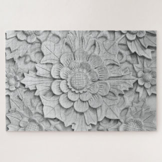 quebra-cabeça de escultura de flores