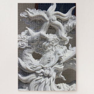 quebra-cabeça de escultura do dragão