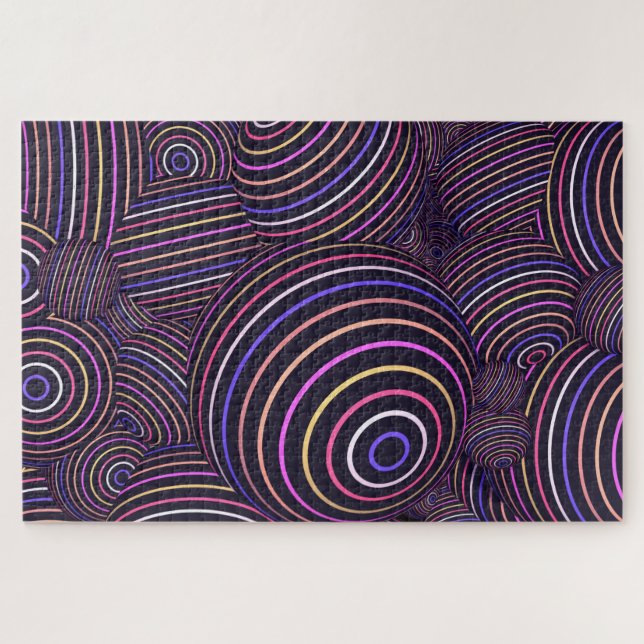 quebra-cabeça de esferas de neon (Horizontal)