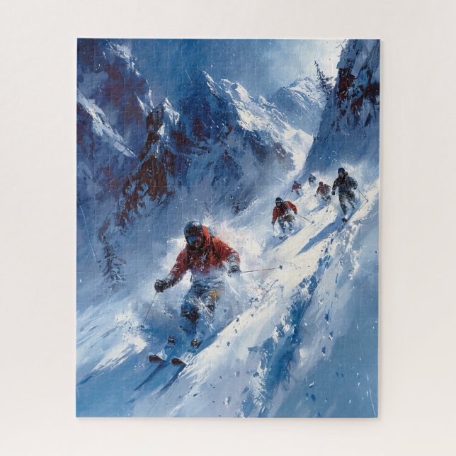 Quebra-cabeça de esqui (Vertical)