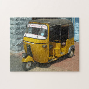 Quebra-cabeça de exibição de rickshaw automáti