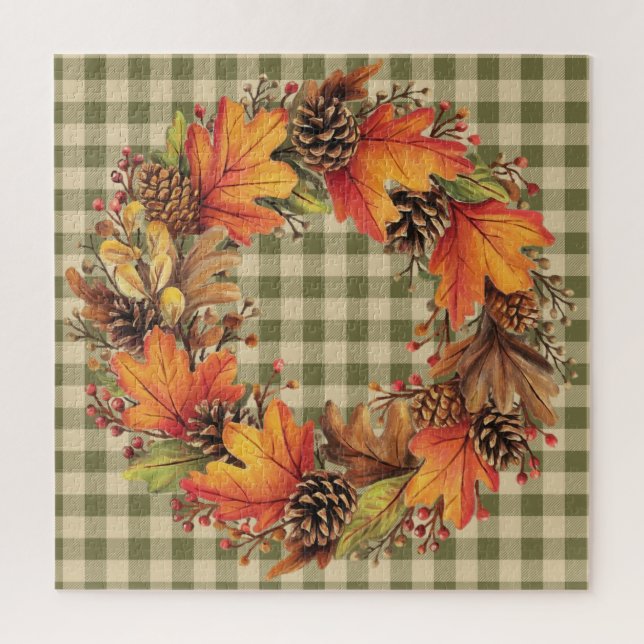Quebra-cabeça de Fall Wreath (Vertical)