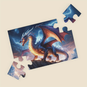 Quebra-cabeça de Fantasia Dragão-Fogo para Jogador