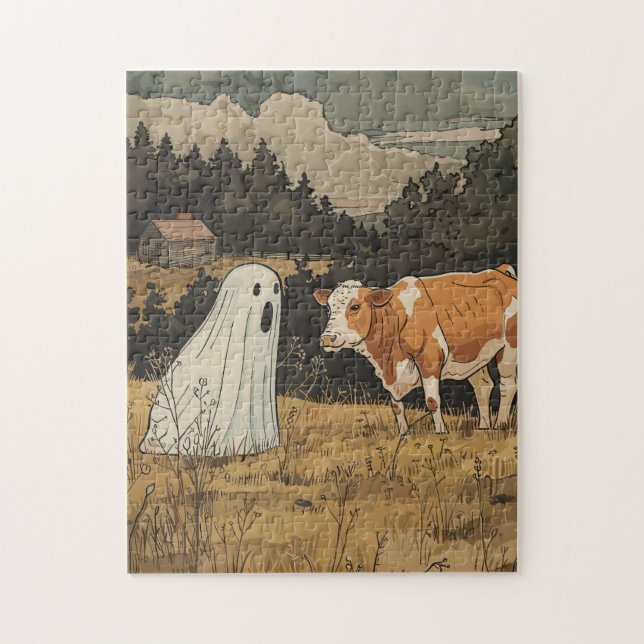 Quebra-cabeça de Fantasma de Halloween Fazenda Mod (Vertical)