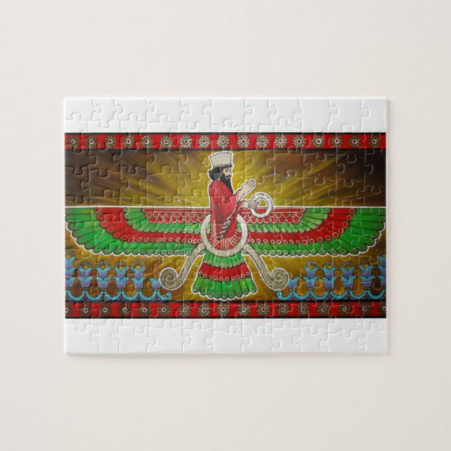 Quebra-cabeça de Faravahar (Horizontal)