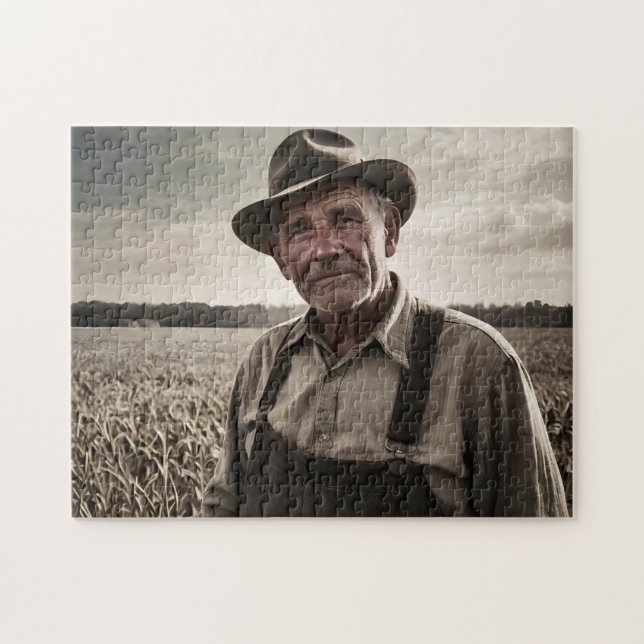 quebra-cabeça de fazendeiro da década de 1930 - Vi (Horizontal)