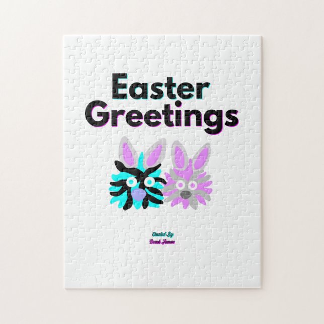 Quebra-cabeça de Felpudo de coelhinhos (27,94 cm x (Vertical)