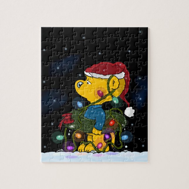 Quebra-cabeça de Ferald's Christmas Wreath Jigsen (Vertical)