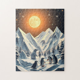 Quebra-cabeça de férias de origami