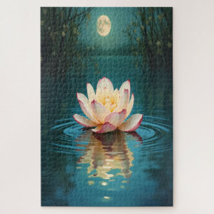 Quebra-cabeça de Flor de Lotus Luz