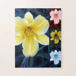 Quebra-cabeça de Flor Psicodélico