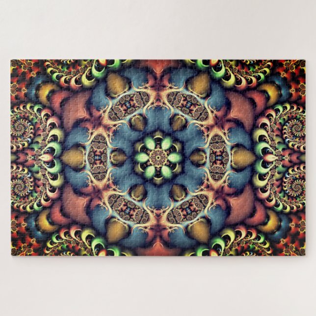 quebra-cabeça de flores pastel (Horizontal)