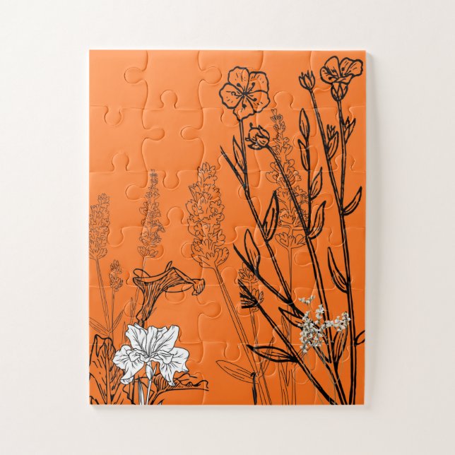 Quebra-cabeça de flores silvestres  (Vertical)