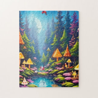Quebra-cabeça de Floresta Mágica - 252 Peças